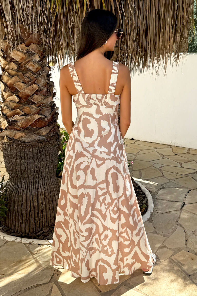 1735831367_Stone-And-Cream-Abstract-Print-Shirred-Straps-Button-Detail-Midi-Dress-5.jpg