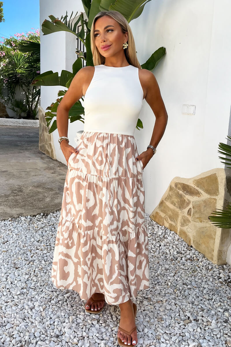 1736426424_Stone-And-Cream-Abstract-Print-2-In-1-Smock-Midi-Dress-2.jpg