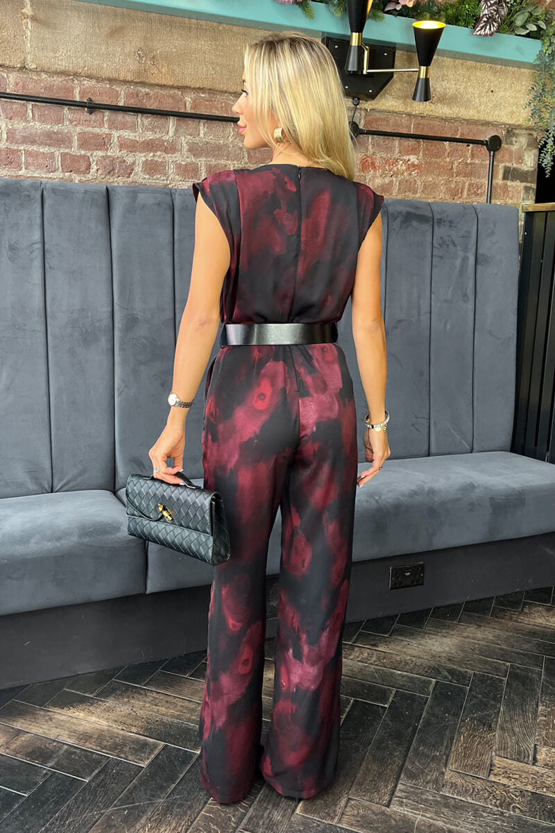 1752848820_Plum-And-Black-Smudge-Print-Belted-Wide-Leg-Jumpsuit-5.jpg