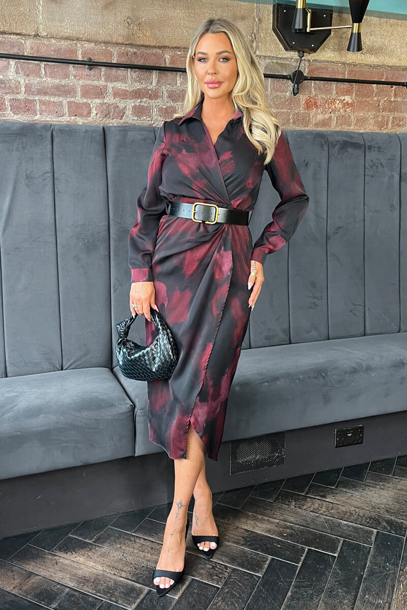 1753103192_Plum-And-Black-Smudge-Print-Belted-Wrap-Midi-Shirt-Dress-1.jpg
