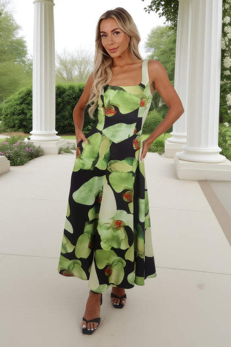 1764177705_Black-And-Green-Floral-Print-Square-Neck-A-line-Midi-Dress-1.jpg