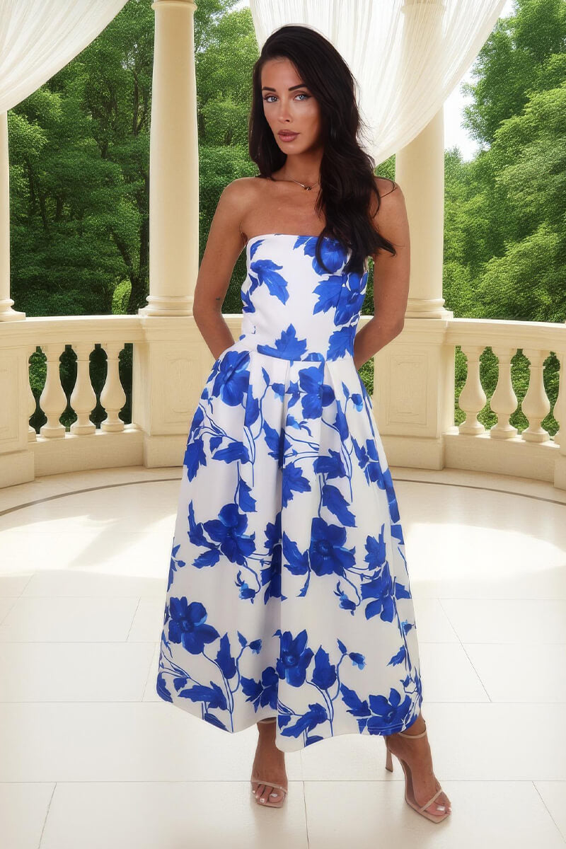 1764694015_Blue-And-Cream-Floral-Print-Bandeau-A-Line-Midi-Dress-2.jpg