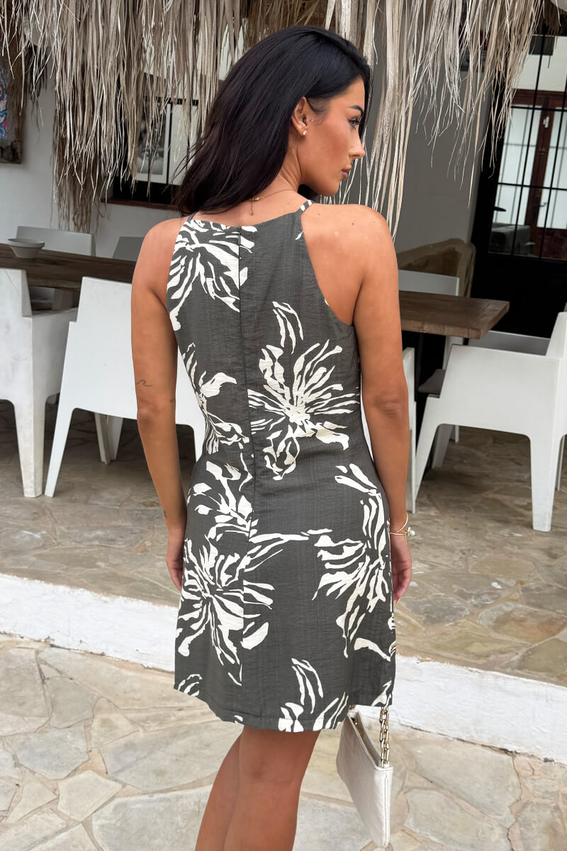 1764841613_Khaki-Abstract-Floral-Print-Racer-Neck-Mini-Dress-5.jpg