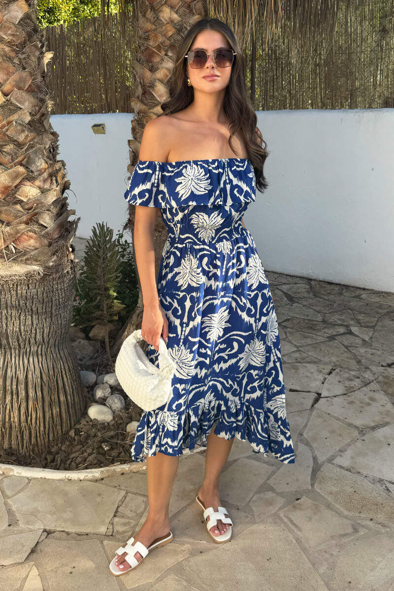 1767796578_Blue-Palm-Tree-Print-Bardot-Frill-Hem-Midi-Dress-2.jpg