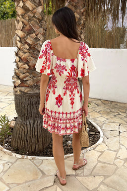 1768490701_Pink-Boho-Floral-Print-Frill-Hem-Shirred-Waist-Mini-Dress-5.jpg