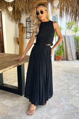 1774627220_Black-Round-Neck-Shirred-Crop-Top-2.jpg