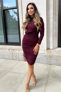 Plum-Wide-Neck-Ruched-Bodycon-Dress-3.jpg